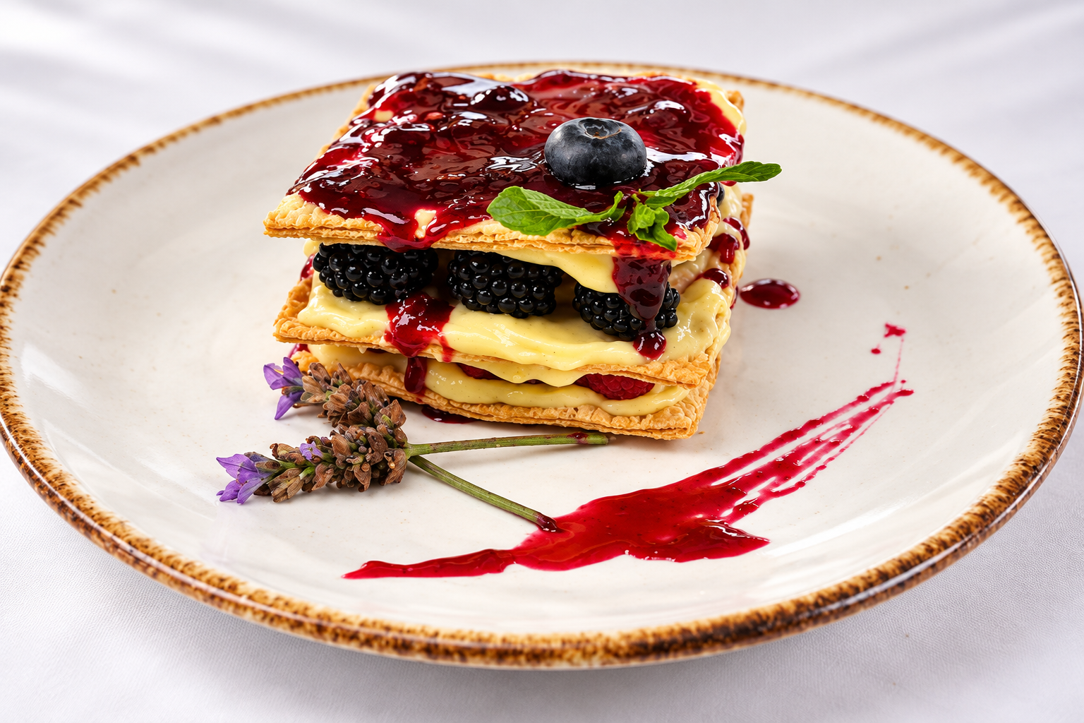 Postre de frutos rojos